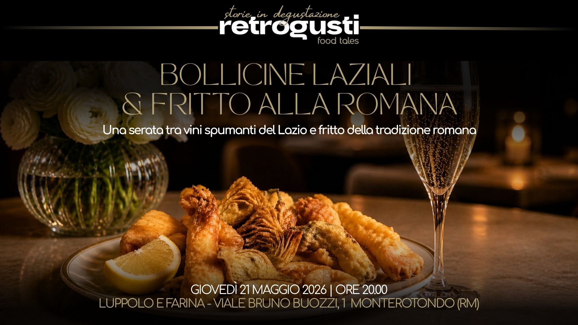 Lazio sparkling wines and Roman fried food: tasting in Monterotondo